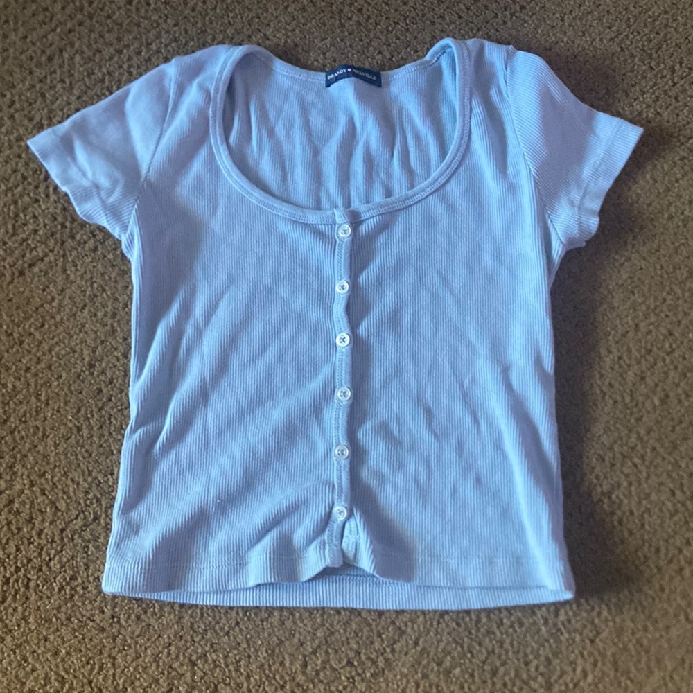 brandy melville blue jelly top